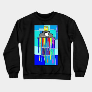 Blues Spray Graffiti Funny Rainbow 24 Crewneck Sweatshirt